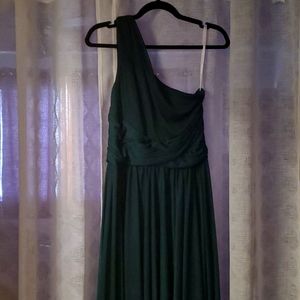 Dark Green David's Bridal Dress